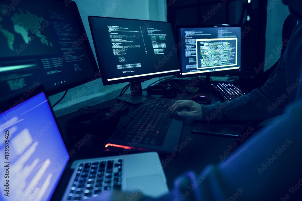Diverse computer hacking shoot Diverse computer hacking shoot
