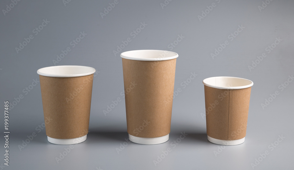 cardboard cup on the table cardboard cup on the table