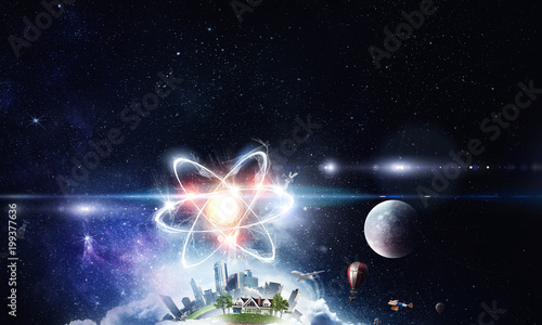 Astronomy concept backdrop. 3d rendering