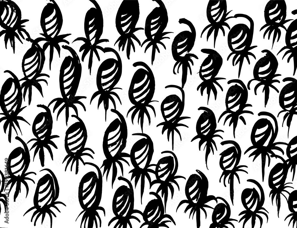 Fototapeta premium Brush stroke pattern. Watercolor.