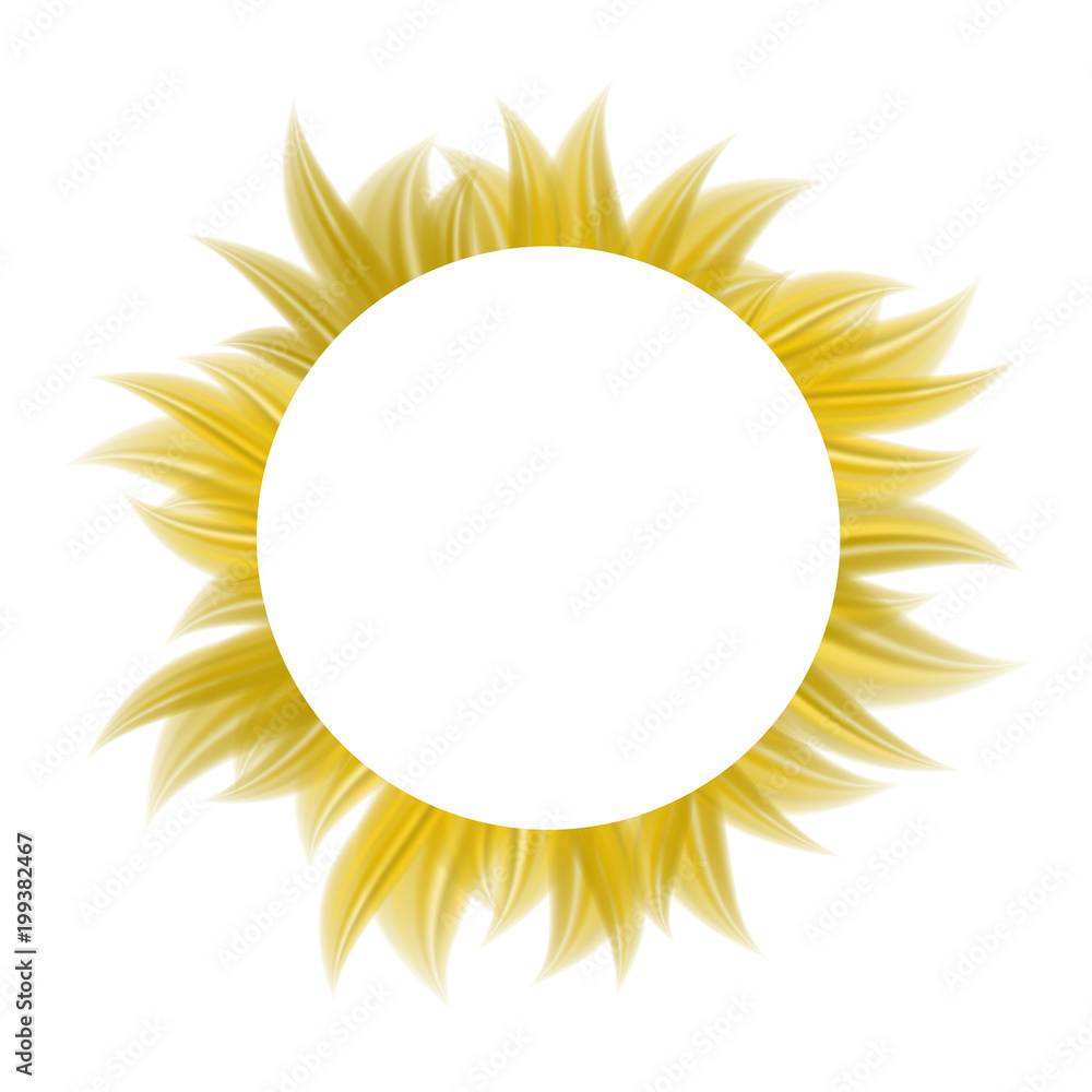 Floral petal burst with empty white circle for text. Floral petal burst with empty white circle for text.
