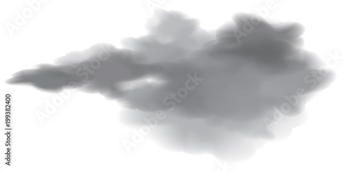Smoke or watercolor vector illustration with transparency.