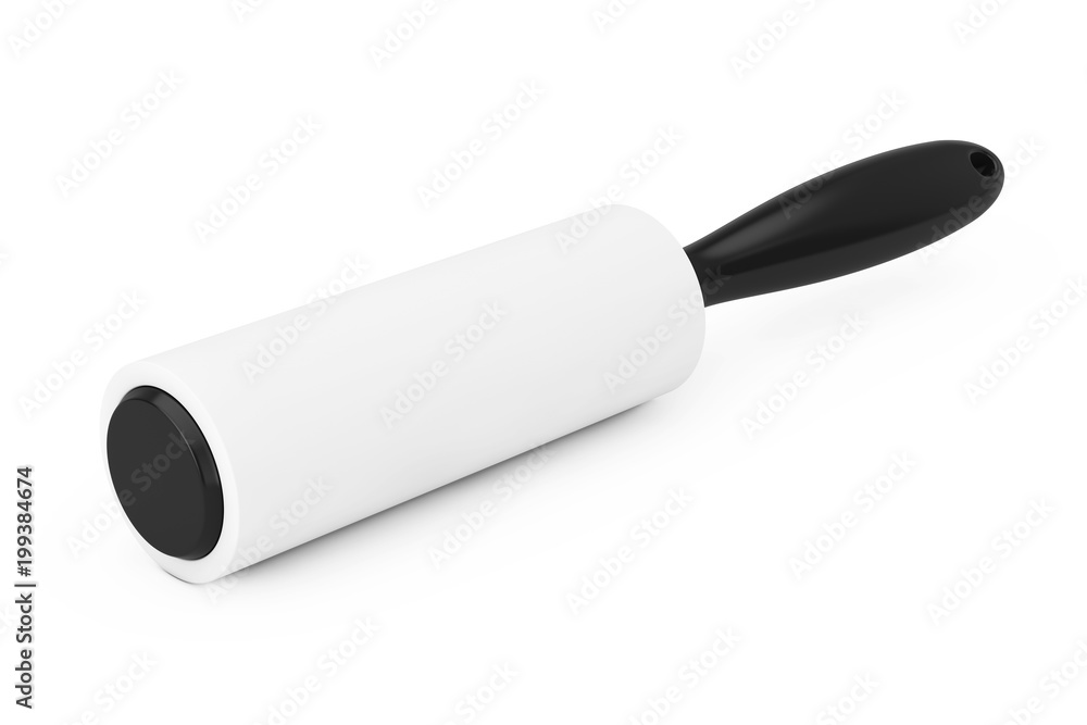 Adhesive Sticky Lint Roller. 3d Rendering Adhesive Sticky Lint Roller. 3d Rendering