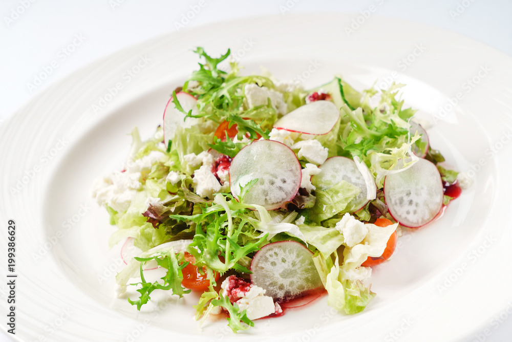 spring salad with radish
