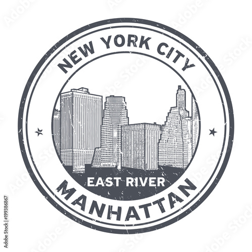 Manhattan Skyline stamp