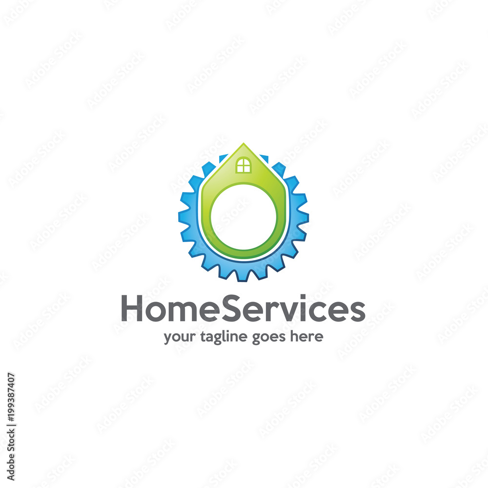 Fototapeta premium home services logo template