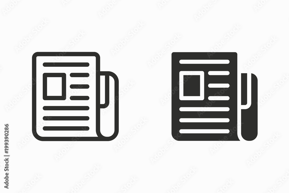 News vector icon. News vector icon.