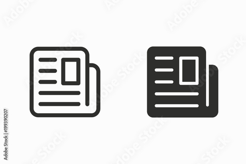 News vector icon.