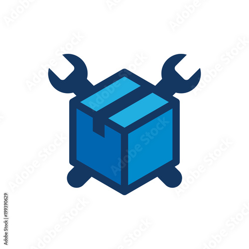 Box Repair Logo Icon Design