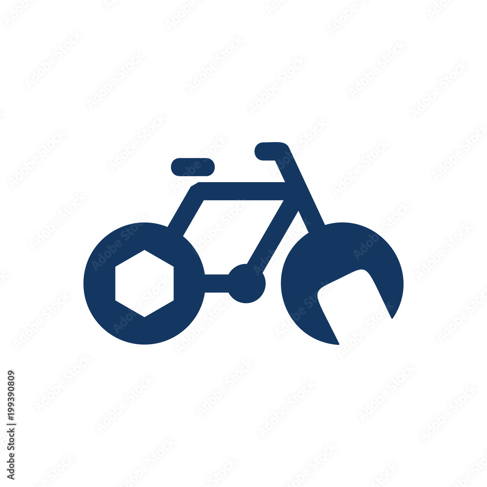 Bike Repair Logo Icon Design
