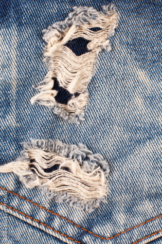 Fototapeta Naklejka Na Ścianę i Meble -  Denim. Texture. Background. Blue jeans. Equal jeans