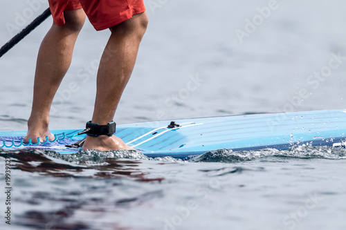 Speed competition on Stand Up Paddle Board