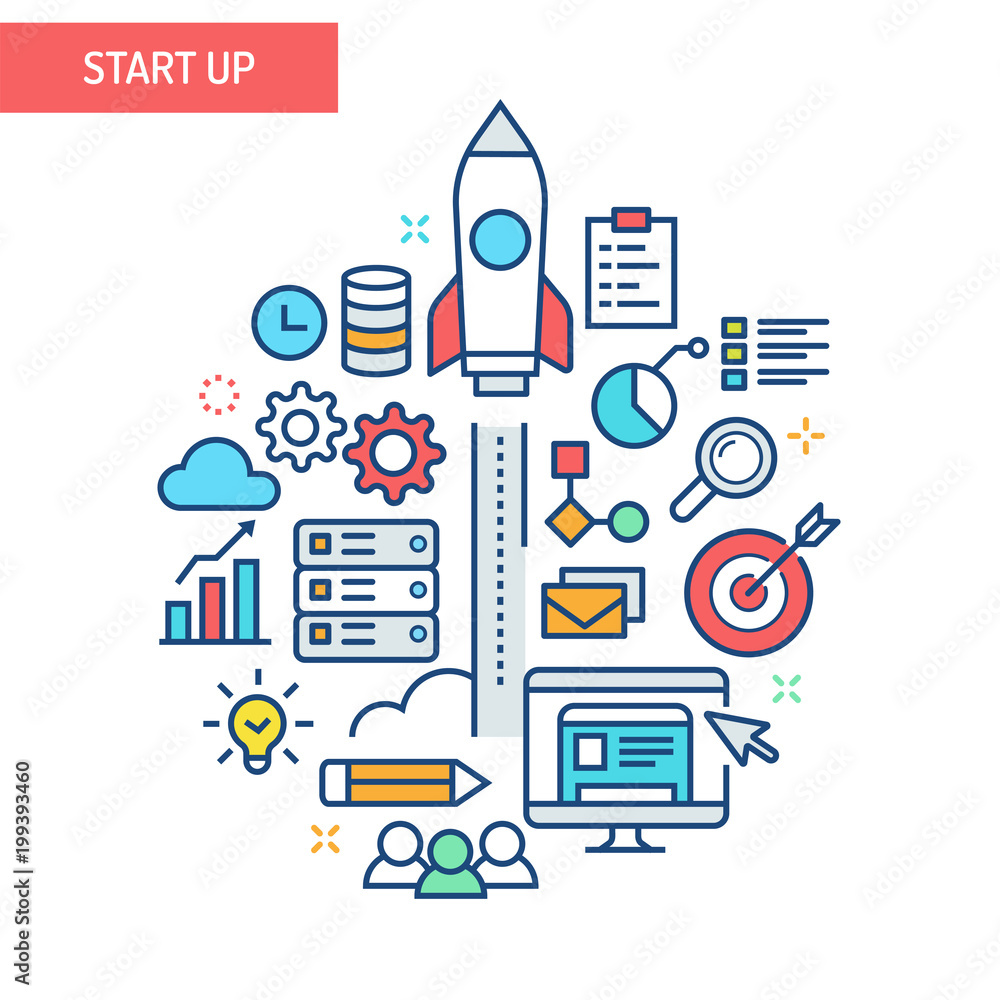 Obraz premium Start-up concept