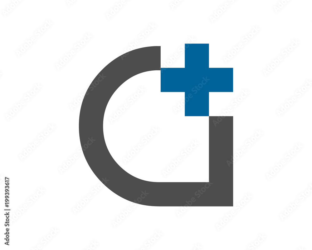 Fototapeta premium plus cross medical clinic typography typeface typeset logotype alphabet image vector icon