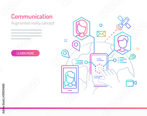 Augmented Reality Concept - Communication