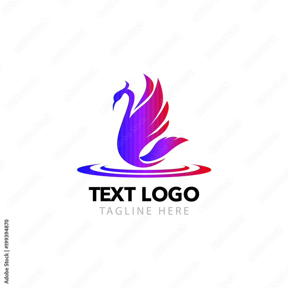 Fototapeta premium bird logo company vector 