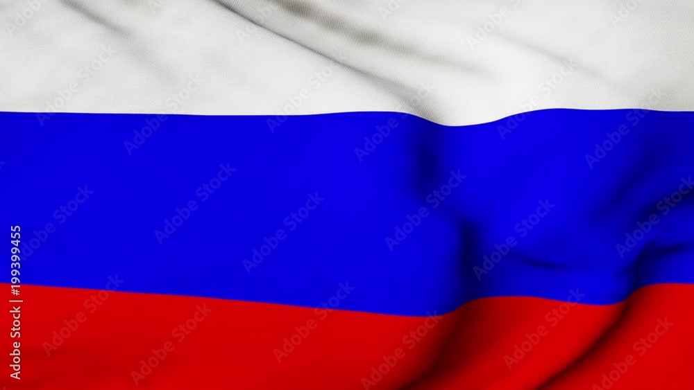 The Russian flag waving in the wind. The Russia flag flaps in the breeze, filling the whole frame. See portfolio for similar and much more! The Russian flag waving in the wind. The Russia flag flaps in the breeze, filling the whole frame. See portfolio for similar and much more!