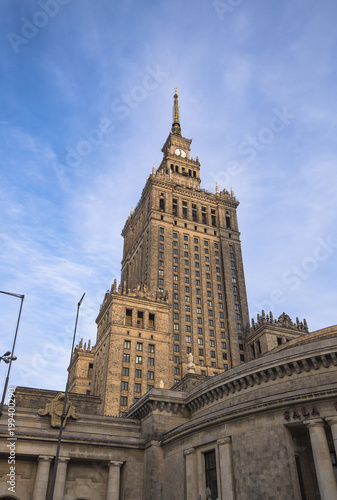The Palace of Culture and Science, one of the symbols of Warsaw, Poland © mitzo_bs