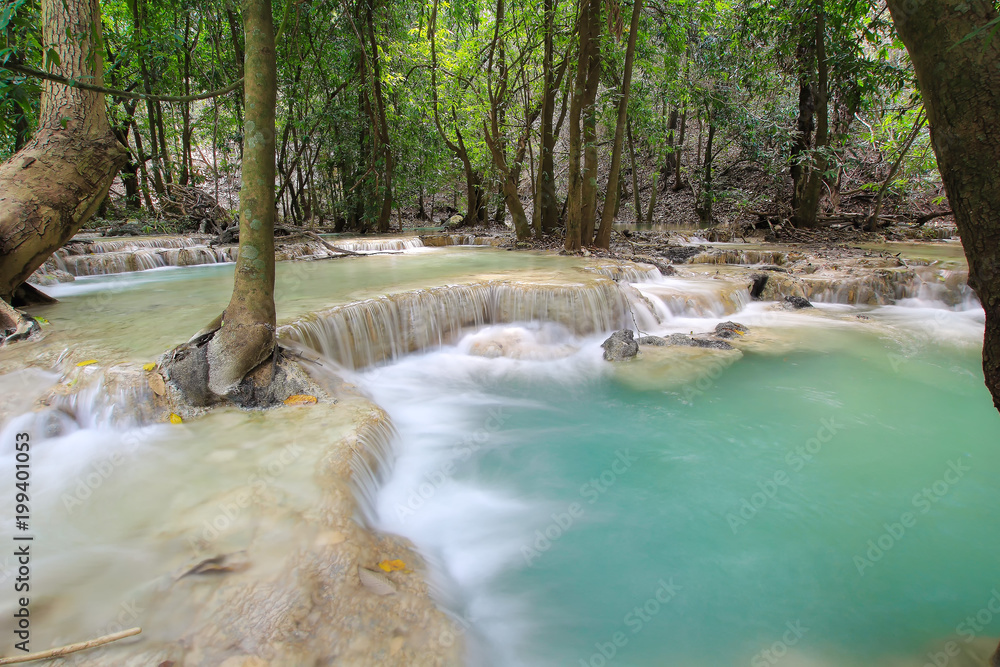 Naklejka premium blue waterfall