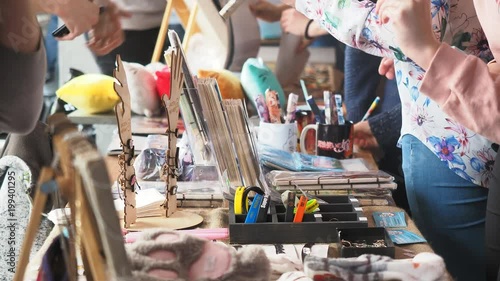 sale of souvenirs close-up