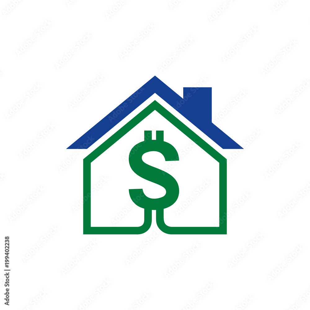 Money House Logo Icon Design Money House Logo Icon Design