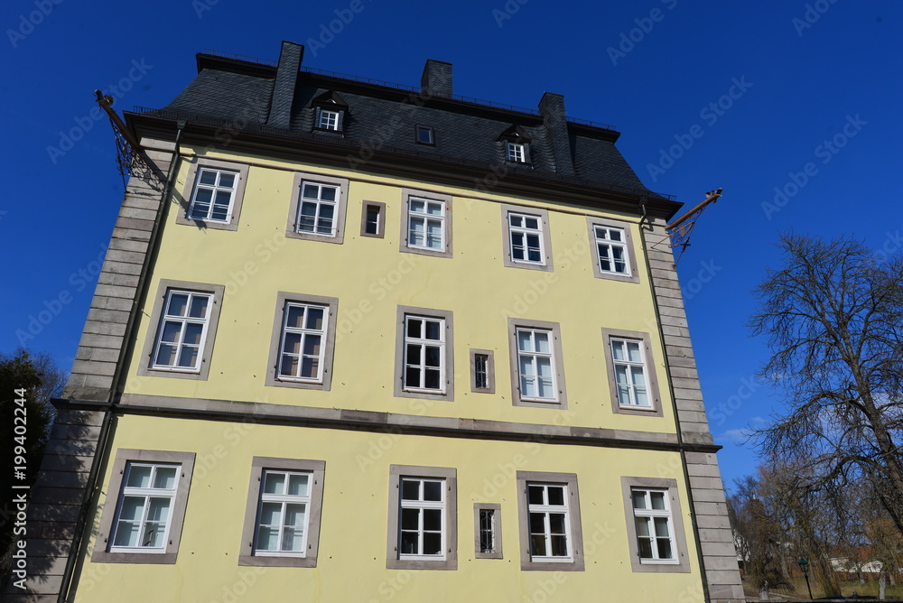 Fototapeta premium Barockschloß im Schlosspark von Gersfeld (Rhön)