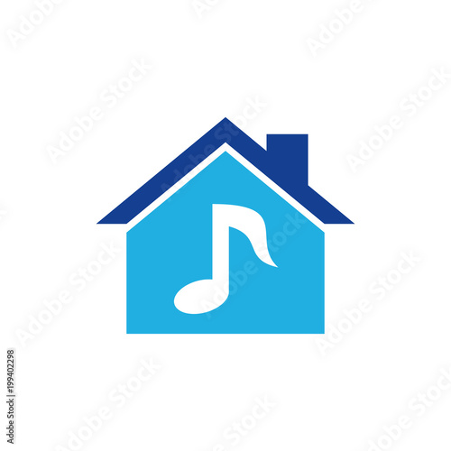 Music House Logo Icon Design