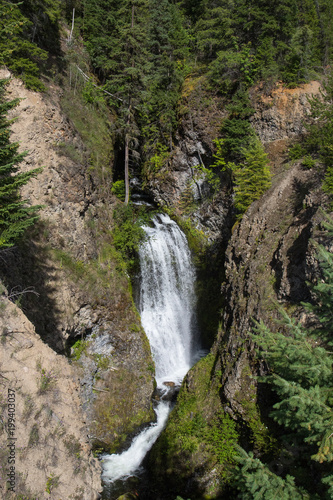 Waterfall in Wells Gray Provincial Park Clearwater British Columbia Canada photo
