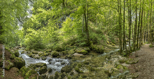 Waterfalls of the Herisson in the French Jura