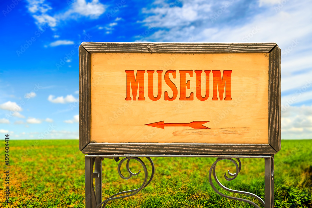 Obraz premium Schild 284 - Museum