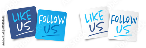 Like us and follow us