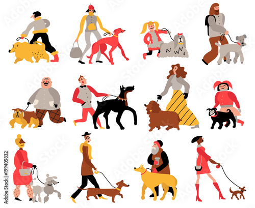 People With Dogs Set