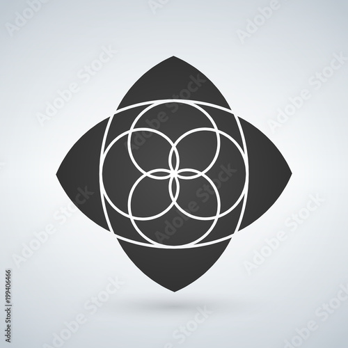 Abstract flower shape conce...