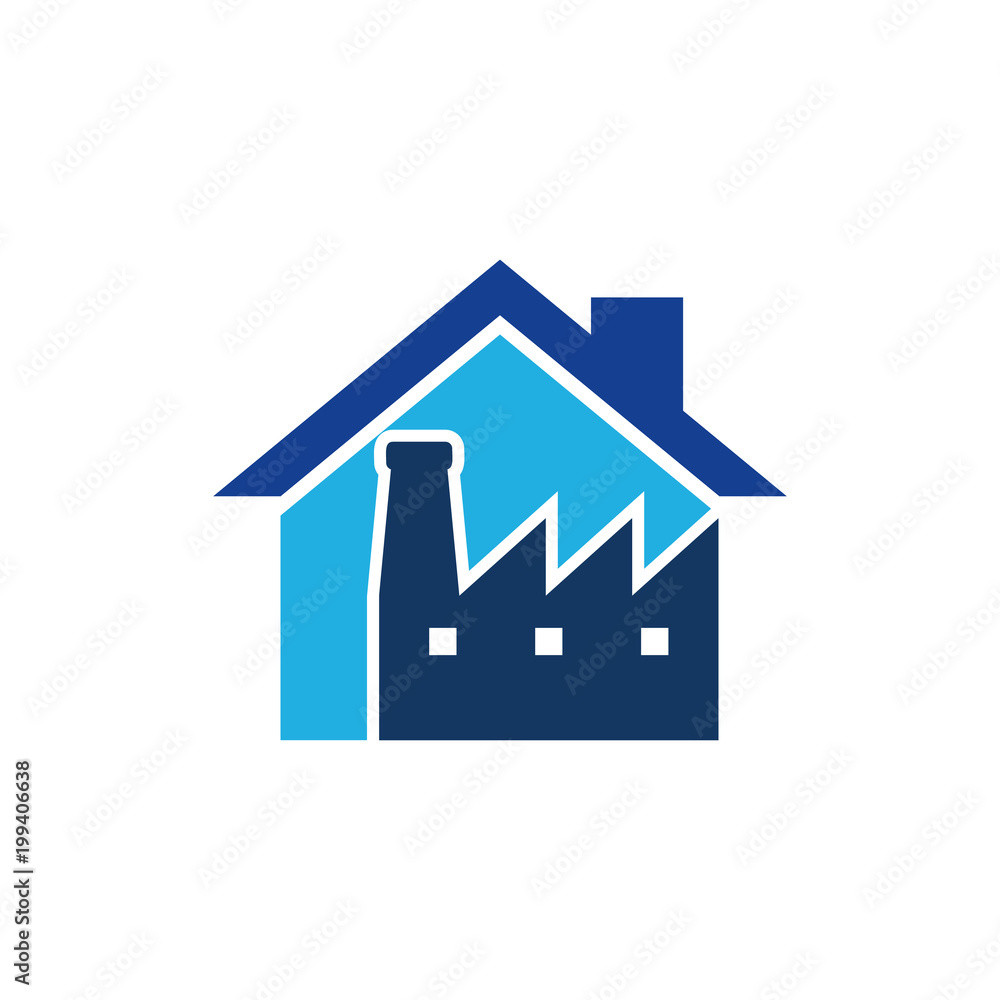 Factory House Logo Icon Design Factory House Logo Icon Design