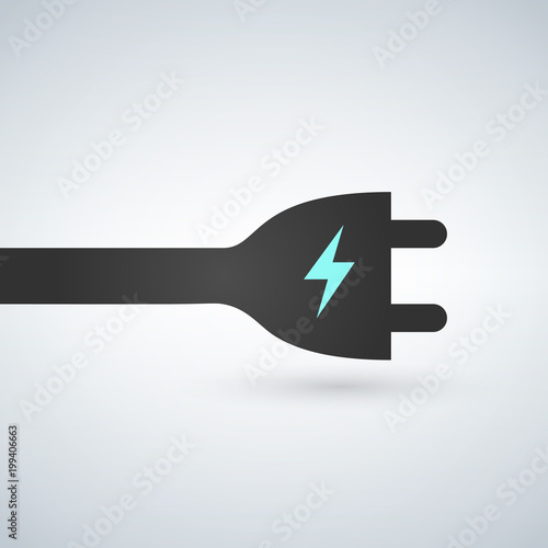 electric plug icon, chargin...
