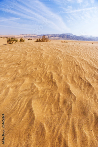 Sand Dune. Wadi Araba desert. Jordan