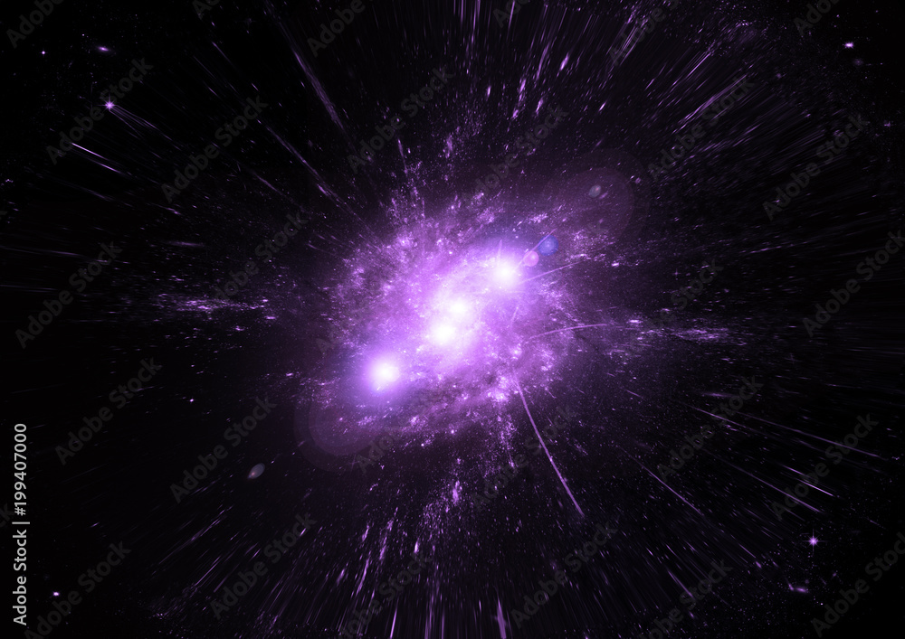 galaxy in a free space galaxy in a free space