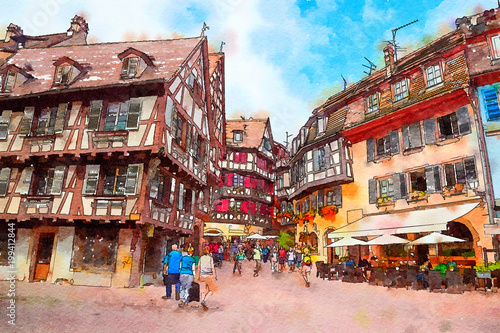 Colmar town, France