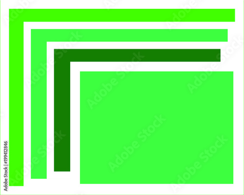 Green and white rectangle background, space for text, classic geometric wallpaper
