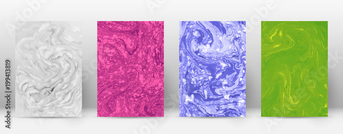 Abstract cover. Modern design template. Actual suminagashi marble. Minimalistic hipster flyer design. Pleasing trendy abstract cover. Vector illustration.
