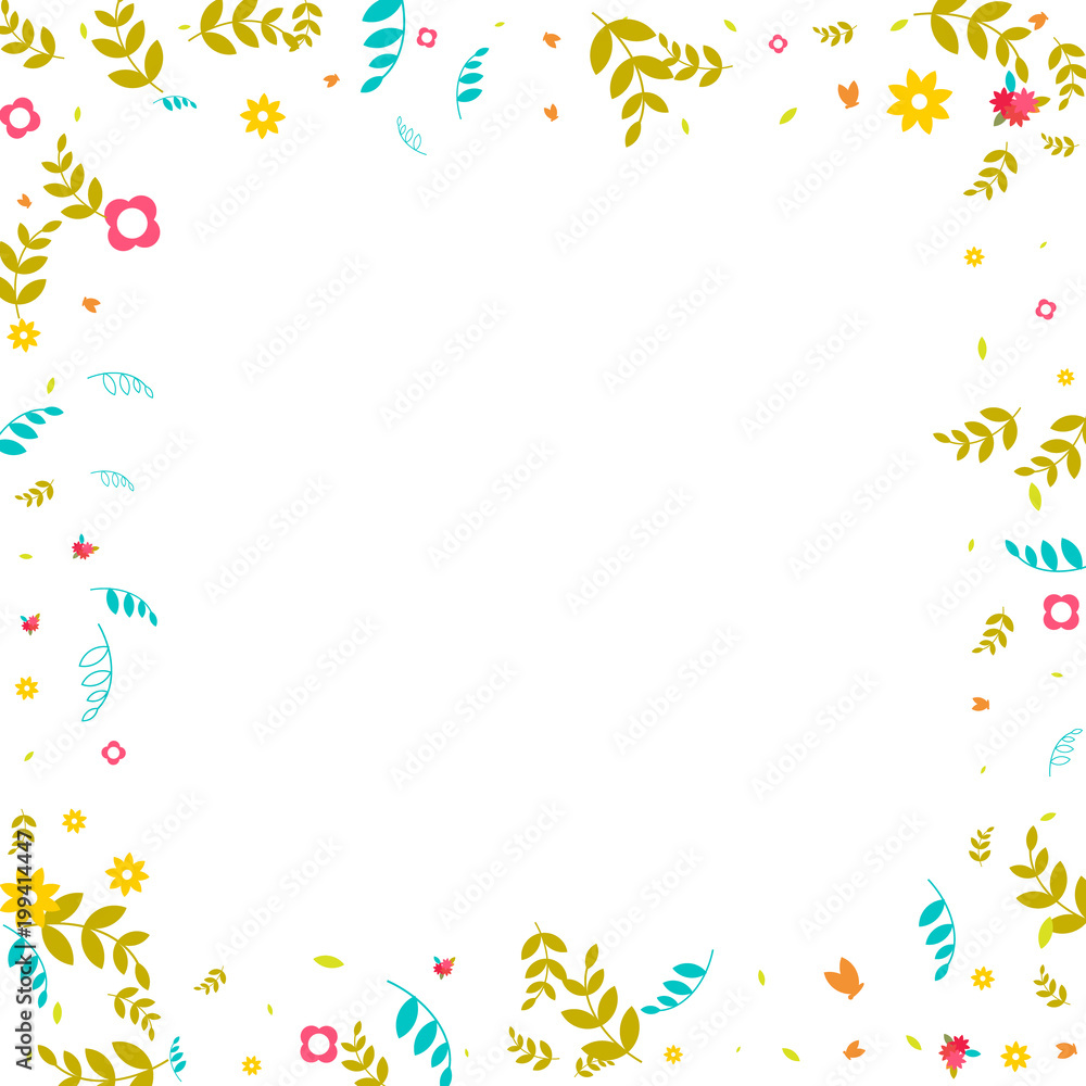 Floral Spring and Summer Vector Wallpaper with Flowers, Leaves, Butterflies, Green Branches. Easter, Mother's Day, 8 March, Birthday, Wedding Background for Banners, Cards, Posters, Invitations. Floral Spring and Summer Vector Wallpaper with Flowers, Leaves, Butterflies, Green Branches. Easter, Mother's Day, 8 March, Birthday, Wedding Background for Banners, Cards, Posters, Invitations.
