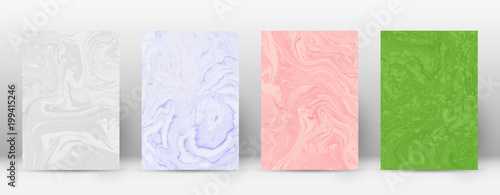 Abstract cover. Modern design template. Admirable suminagashi marble. Minimalistic hipster flyer design. Stunning trendy abstract cover. Vector illustration.