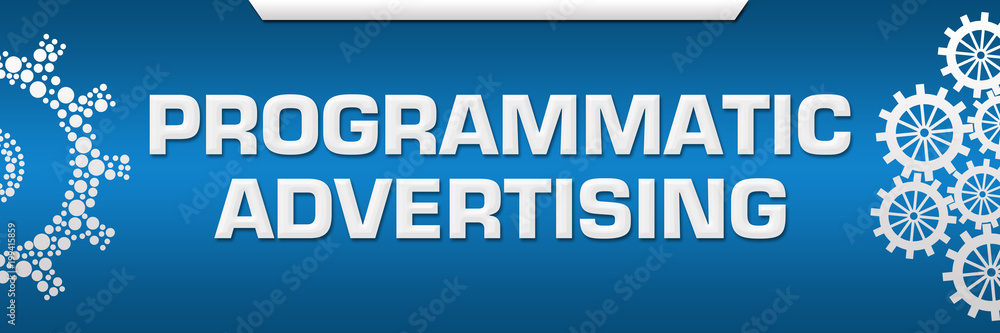 Programmatic Advertising Blue Both Side Gears Programmatic Advertising Blue Both Side Gears