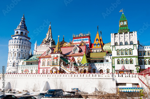 Photography Stunning architecture of Izmailovo Kremlin in Moscow, Russia.