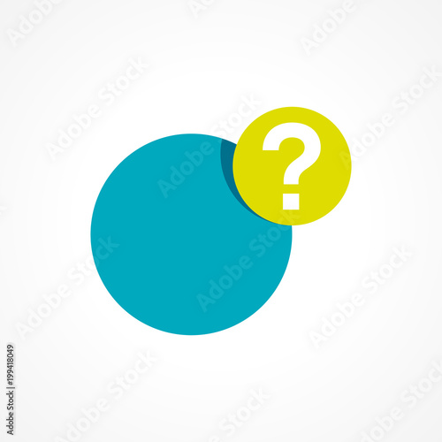 bulle et point d'interrogation
