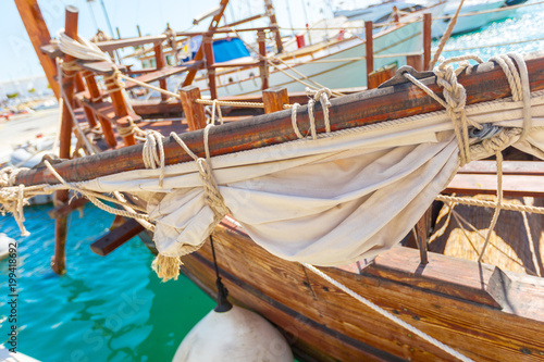 Sailing boats in marina