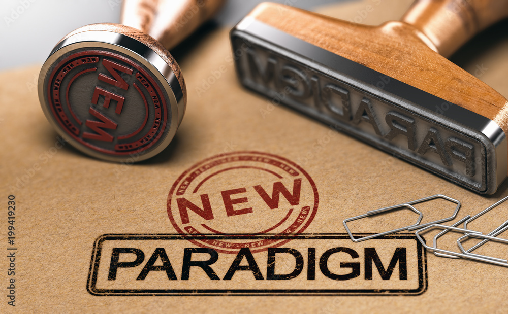 Paradigm change, new theory - obrazy, fototapety, plakaty 