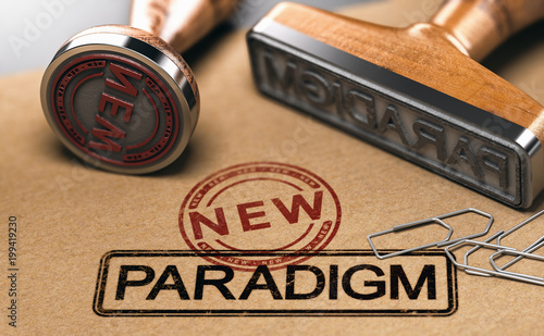 Foto Paradigm change, new theory