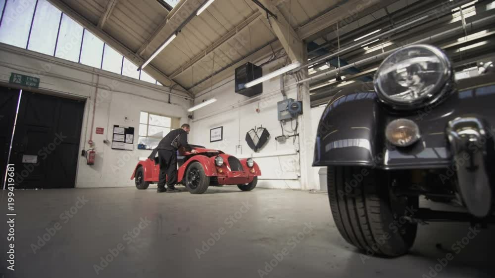 Sports car manufacturing quality control inspection room Sports car manufacturing quality control inspection room
