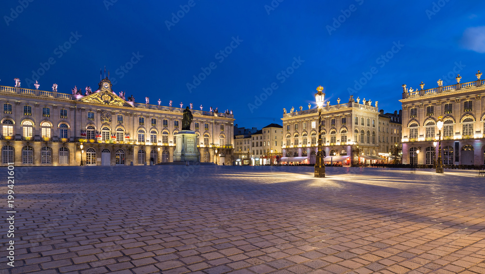 Place Stanislas Nancy Frankreich bei Nacht